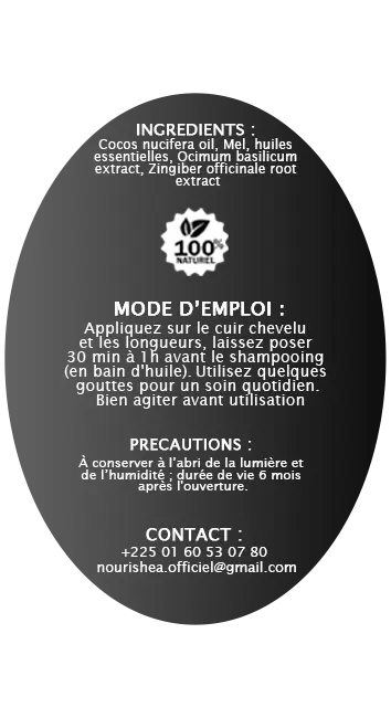 Nourishea Essentiel Huile Verso